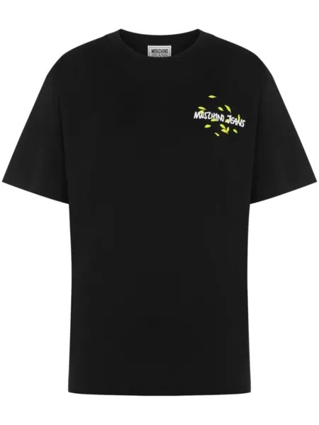 MOSCHINO JEANS футболка с логотипом, черный