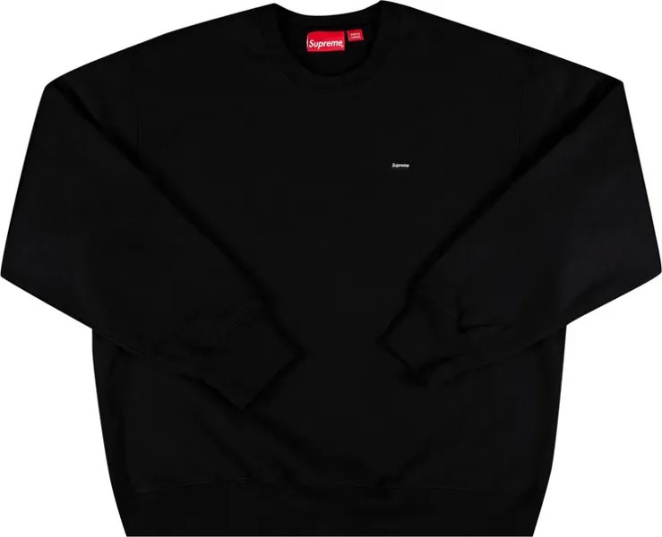 Толстовка Supreme Small Box Crewneck 'Black', черный