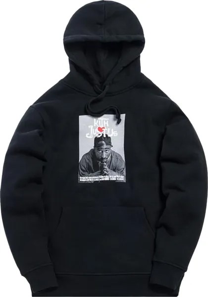 Худи Kith x Poetic Justice Hoodie 'Black', черный