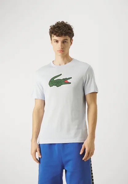 Футболка с принтом Printed Sports T-Shirt Lacoste, цвет phoenix blue/green-white