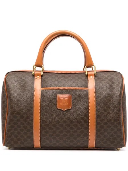 Céline Pre-Owned сумка Boston pre-owned с узором Macadam и логотипом