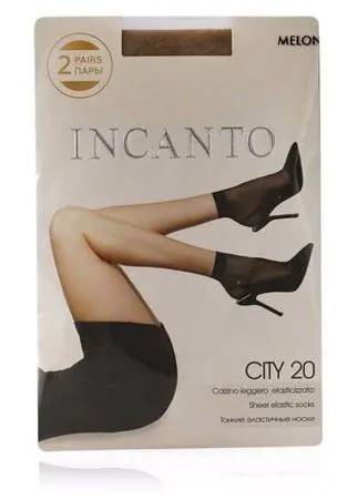 Капроновые носки Incanto City 20, 2 пары, размер UNI, melon