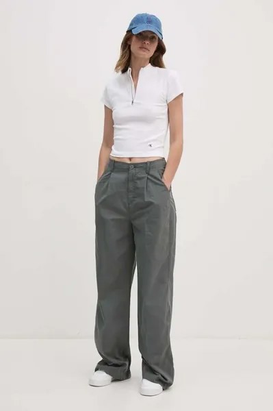 Брюки Calvin Klein Jeans, серый