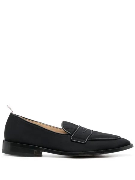 Thom Browne пенни-лоферы с полосками RWB, черный