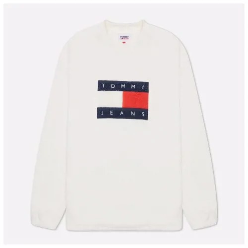 Мужская толстовка Tommy Jeans ABO Polar Fleece Crew Neck белый , Размер L