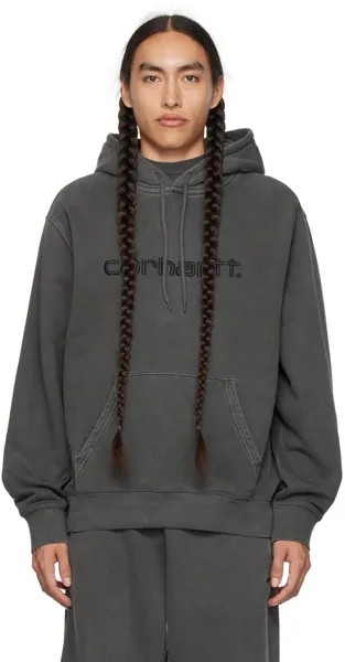 Черная толстовка с капюшоном Duster Carhartt Work In Progress