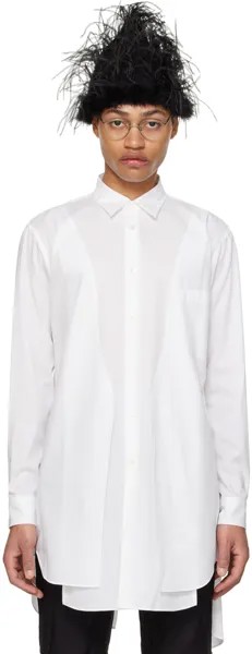 Белая рубашка с вентиляцией Comme Des Garcons