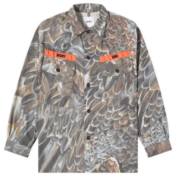 Куртка Wtaps 02 Shirt, цвет Wed Camo
