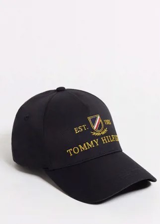 Кепка с вышивкой Tommy Hilfiger-Черный