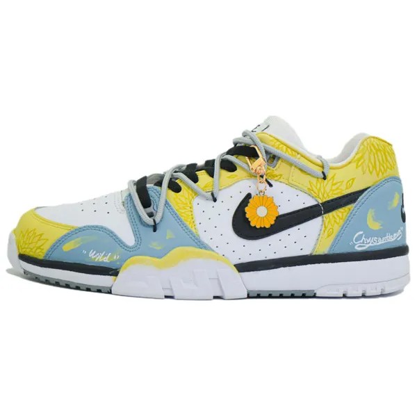 Кроссовки Nike Air Cross Trainer 3 Training Shoes Men Low-top Yellow/blue, черный/серо-синий