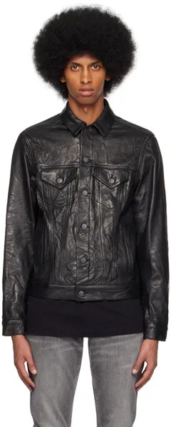Черная кожаная куртка Thumper Type III John Elliott
