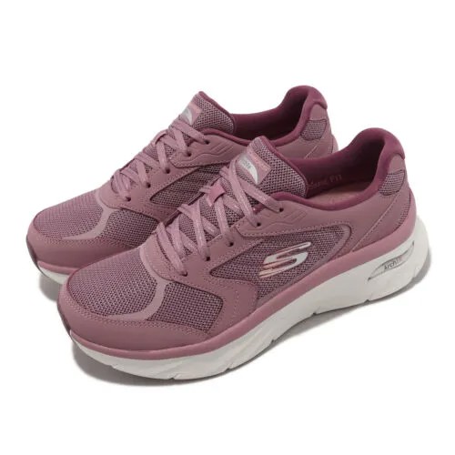Skechers Arch Fit D Lux Pink Mauve Женская повседневная спортивная обувь Кроссовки 149686-MVE