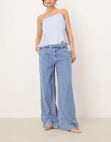Синие мешковатые джинсы River Island
