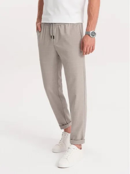 Трикотажные брюки regular fit Ombre, серый