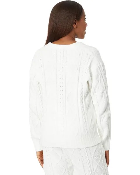 Свитер P.J. Salvage Cable Crew Knit Sweater, слоновая кость