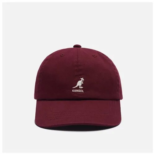 Кепка Kangol Washed Baseball бордовый, Размер ONE SIZE