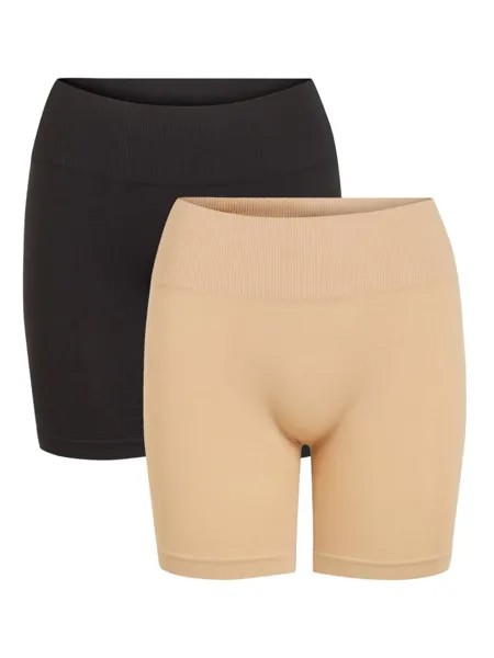 Леггинсы Vila, цвет schwarz/beige