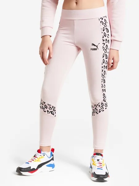 Легинсы для девочек PUMA Classics Summer Roar, Розовый