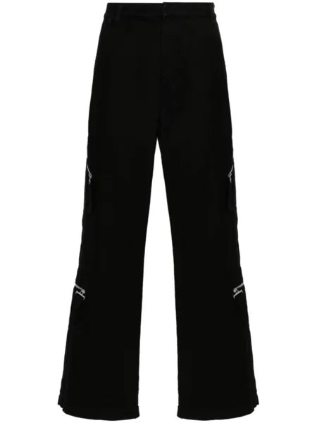 Jacquemus брюки Le Cargo Marrone прямого кроя, черный