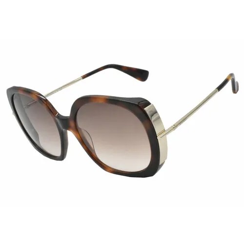 Солнцезащитные очки Max Mara MM0079, черный, коричневый