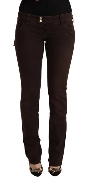 Джинсы CYCLE Коричневые хлопковые эластичные джинсовые женские брюки с заниженной талией W29 250 долларов США