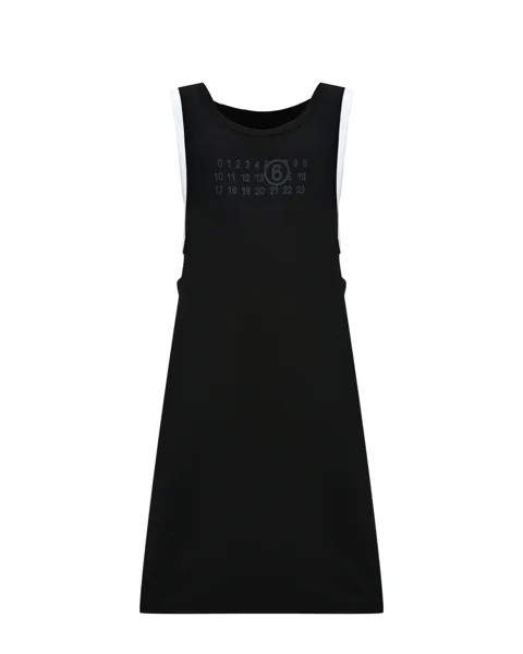 Платье без рукавов, черное MM6 Maison Margiela