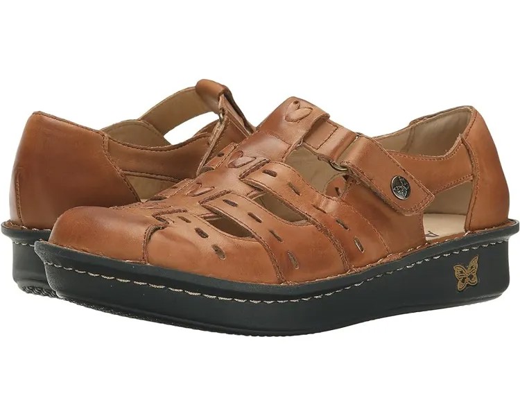 Сабо Alegria Pesca, цвет Cognac Leather