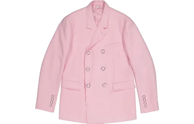 Деловой костюм мужской розовый Burberry, розовый
