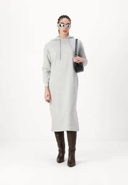 Дневное платье PCCHILLI HOODIE DRESS  Pieces, цвет Mottled Light Grey