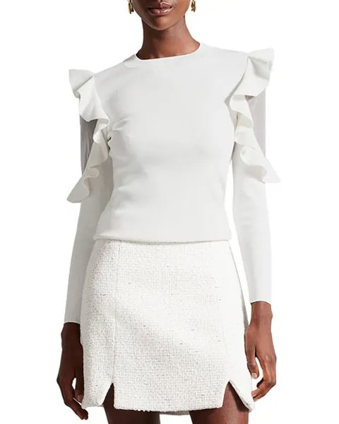 Топ Floraas с оборками и отделкой Ted Baker, цвет White