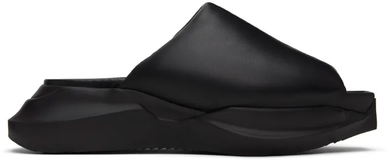 Черные гетские шлепанцы Rick Owens