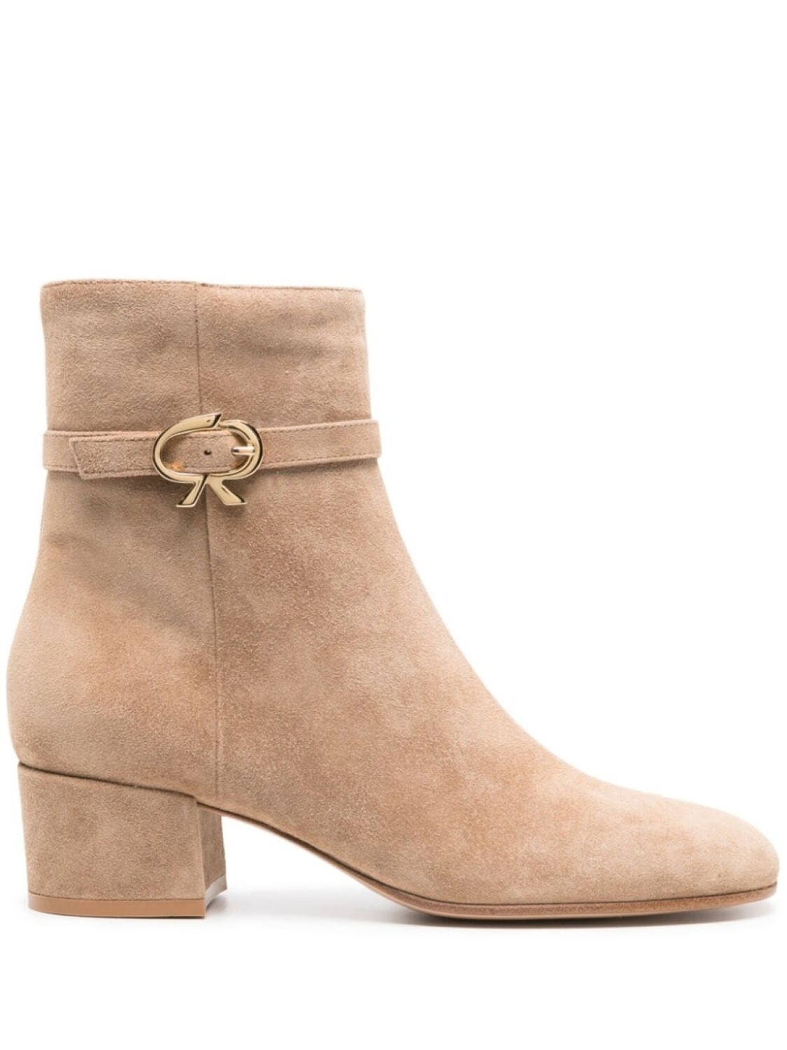 Gianvito Rossi ботильоны Ribbon 45, коричневый