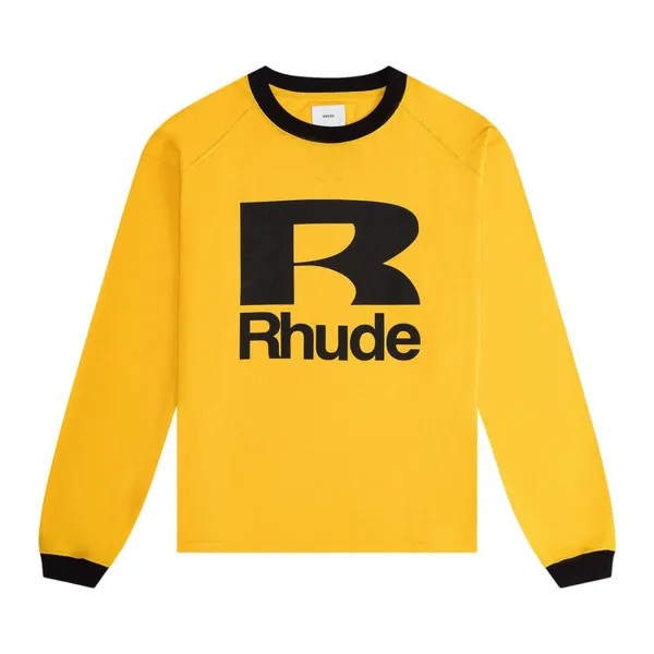 Лонгслив Rhude Petrol Long-Sleeve, желтый