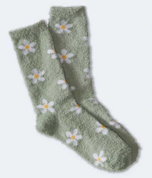 Носки Daisies Fuzzy Crew Aeropostale, зеленый