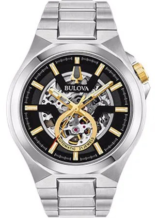 Японские наручные  мужские часы Bulova 98A224. Коллекция Maquina