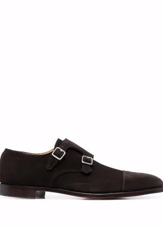 Crockett & Jones туфли-монки с миндалевидным носком