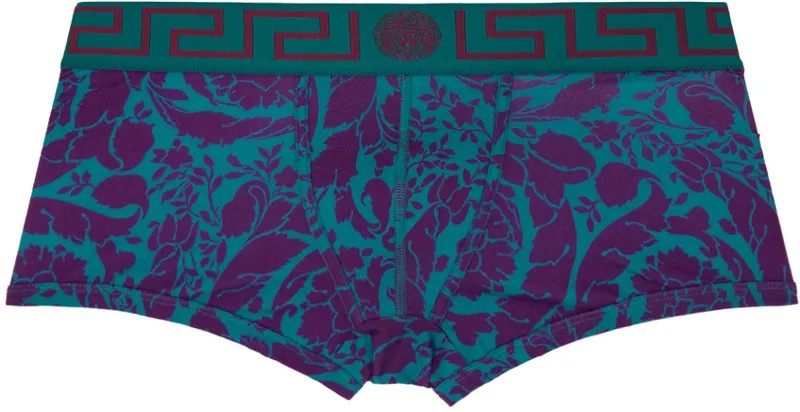 Синие боксеры Barocco Versace Underwear