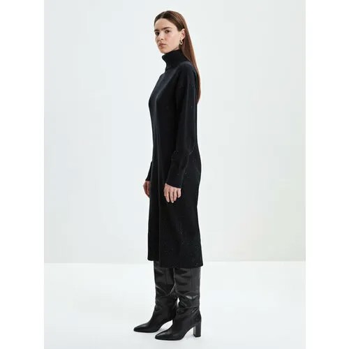 Платье Zarina, макси, размер XS (RU 42), черный