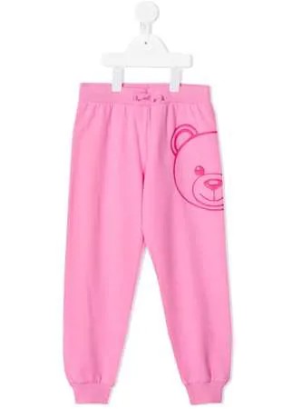 Moschino Kids спортивные брюки Teddy Bear