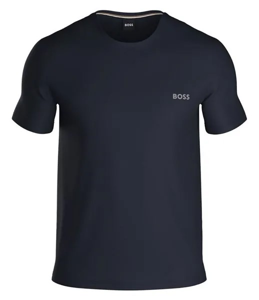Комбинированная рубашка для сна с короткими рукавами Hugo Boss BOSS, синий
