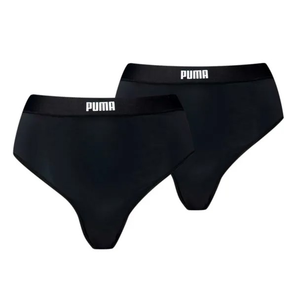 Трусы Puma High Waist Hang 2 шт, черный