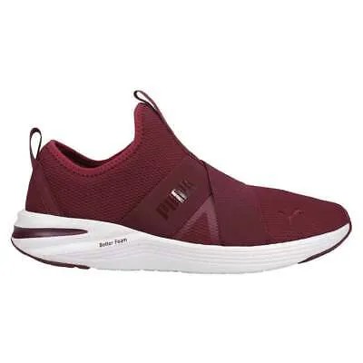 Puma Better Foam Prowl Slip On Training Женские бордовые кроссовки Спортивная обувь