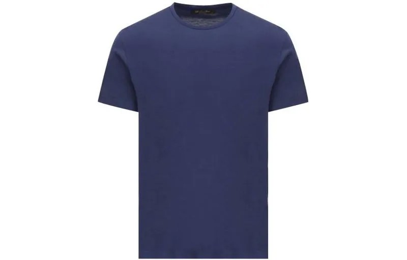 Футболка мужская темно-синяя Loro Piana, синий