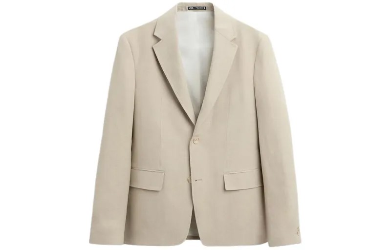 Деловой костюм мужской бежевый Zara, бежевый