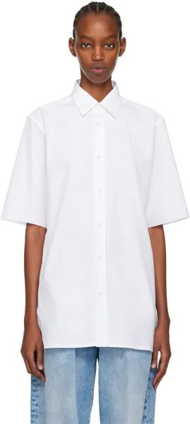 Белая рубашка на пуговицах Maison Margiela, цвет White