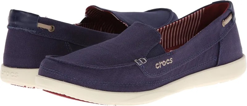 Лоферы Walu Canvas Loafer Crocs, цвет Nautical Navy/Stucco