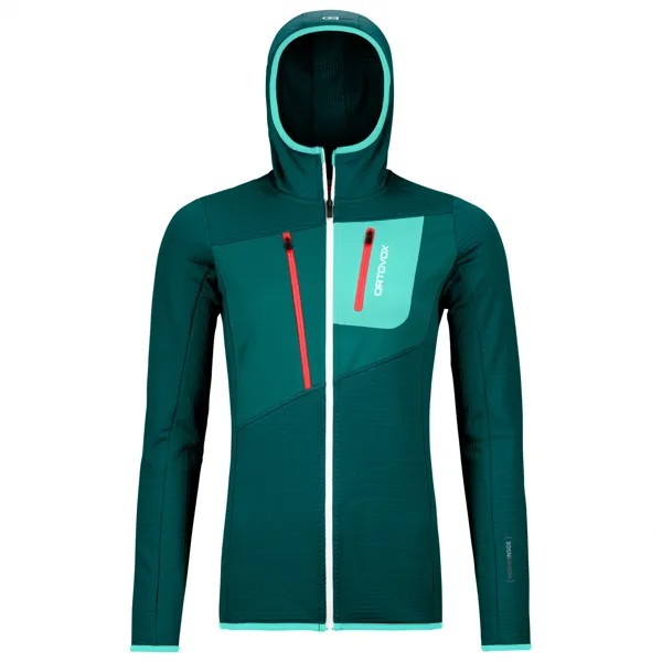 Флисовая жилетка Ortovox Women's Fleece Grid Hoody, цвет Dark Pacific