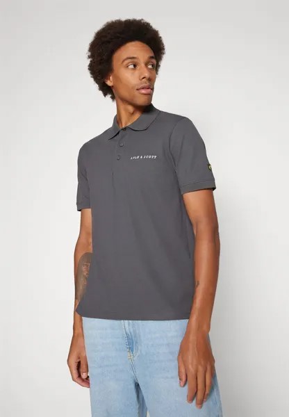 Рубашка-поло Embroidered Lyle & Scott, антрацит