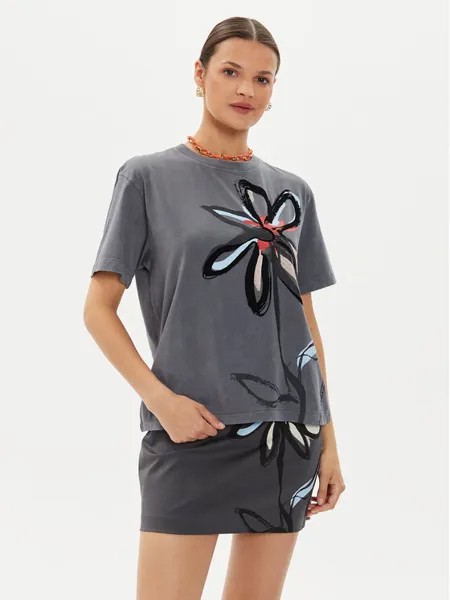Футболка стандартного кроя Desigual, серый