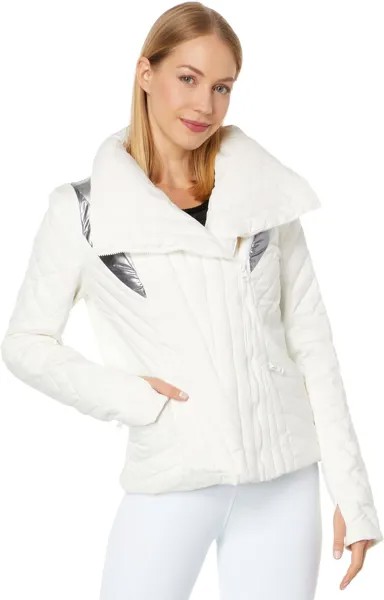 Куртка Metallic Motion Panel Puffer Blanc Noir, белый